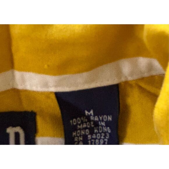 Vintage Yellow Stripe GAP button‎ up shirt size M - Picture 7 of 14